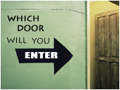 Which door will you enter (sermon title)